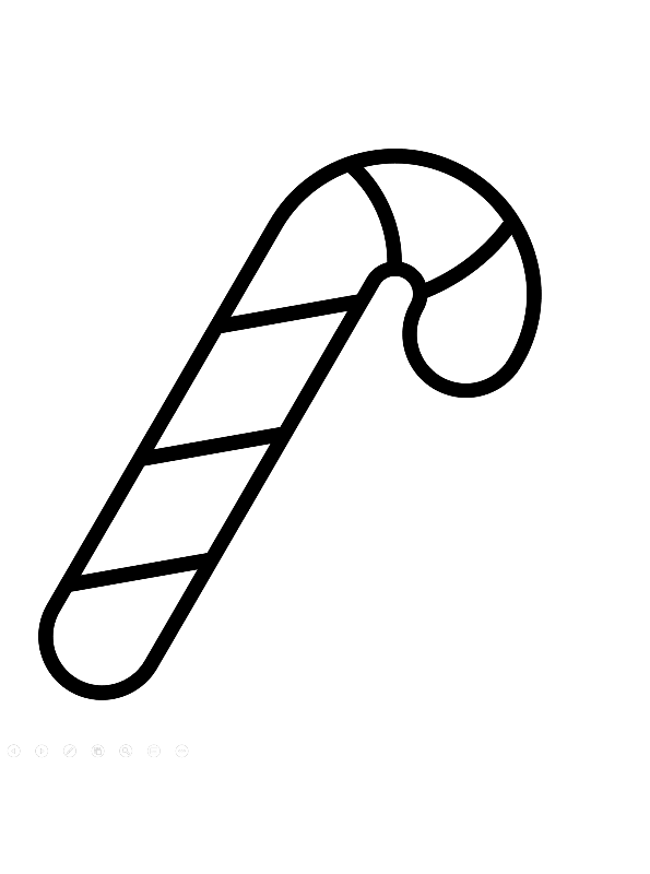 Kids-n-fun.de | Malvorlage Formen Feiertags Zuckerstange